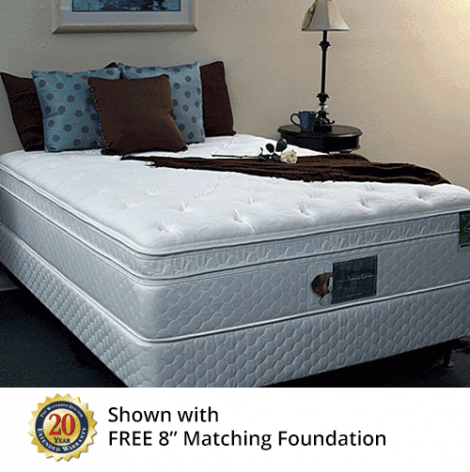 COMPLETE Flotation Sleep 4500 Pillow Top TUBE STYLE Mattress, Foundation, Frame, Heater, and 10 Piece Drain Doctor Kit